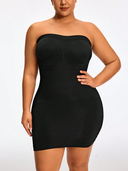 Strapless Full Body Shapewear Bodysuit Lift Tummy Waist Control