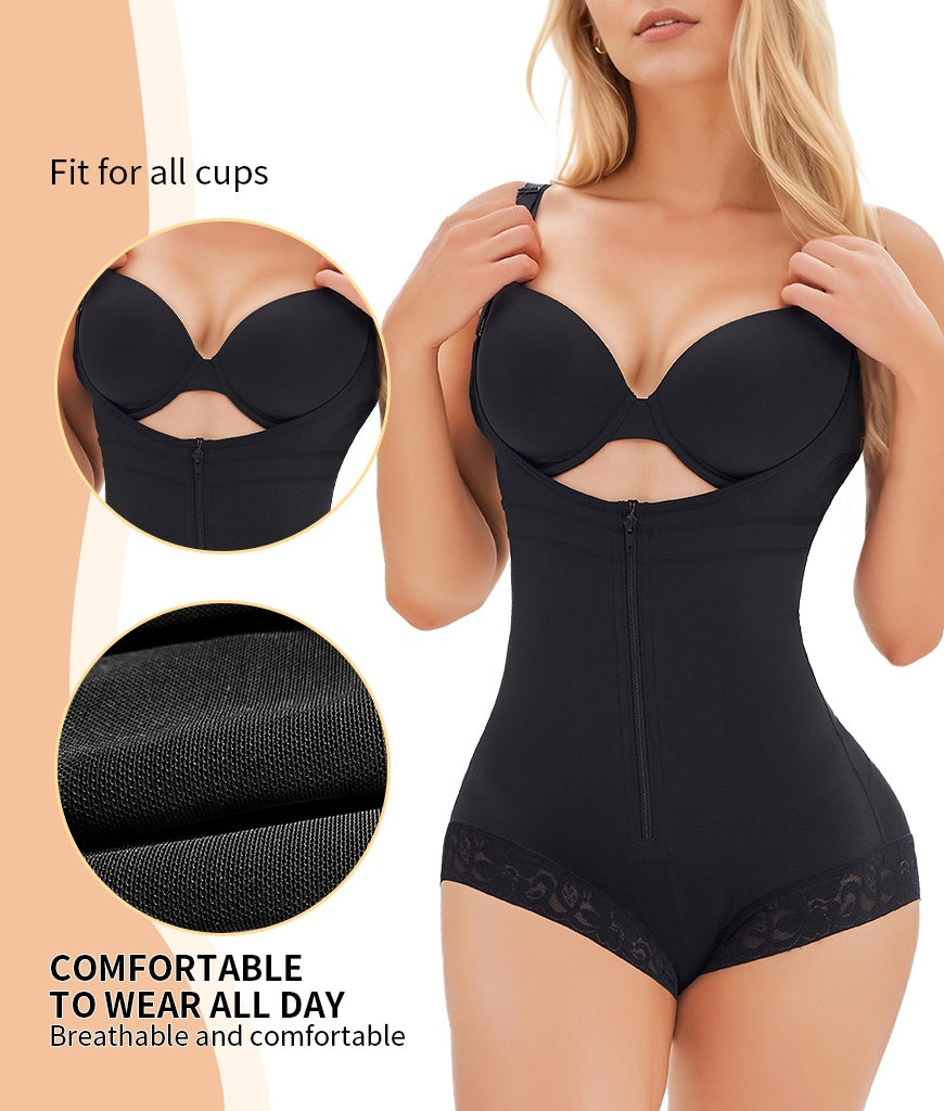 Women's Fajas Colombianas Shapewear Postpartum Tummy Control Bodysuit Full Body Shaper
