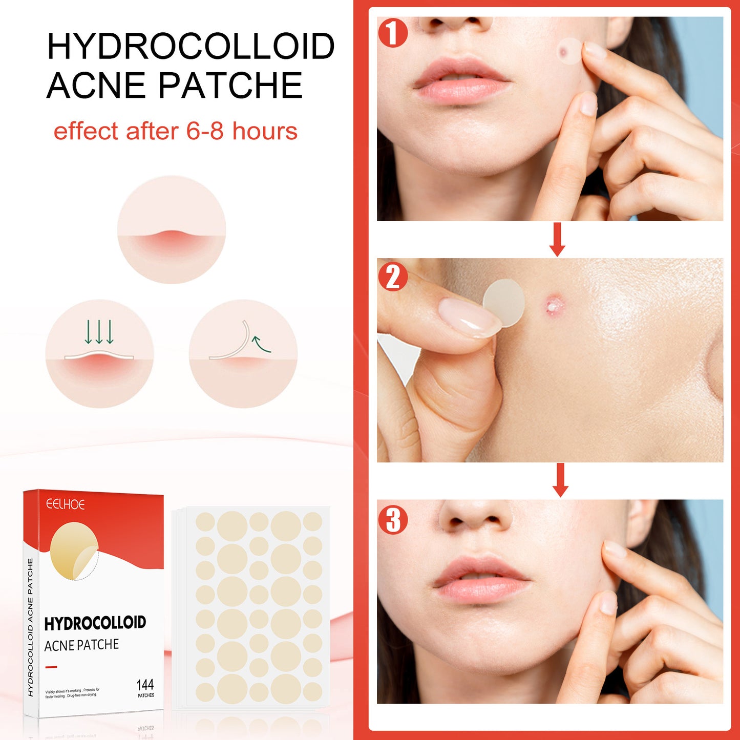 Hydrocolloid Invisible Acne Healing Patch