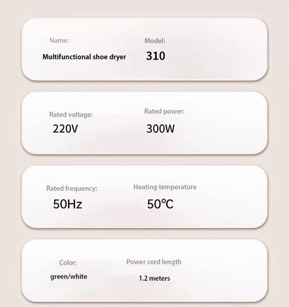 Portable Electric Shoe Dryer Deodorizer