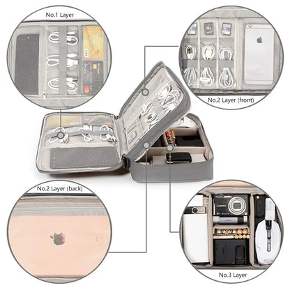 Portable Tech Organizer Storage Bag