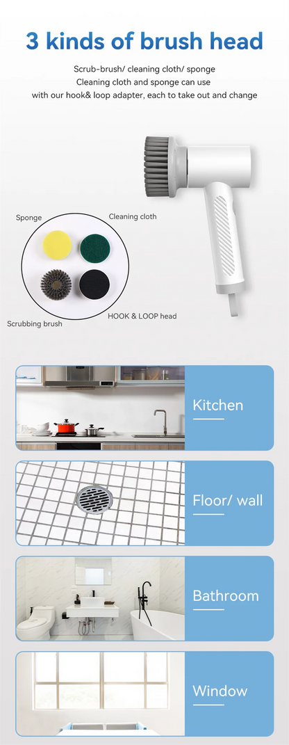 Cordless Electric Cleaning Brush Tool